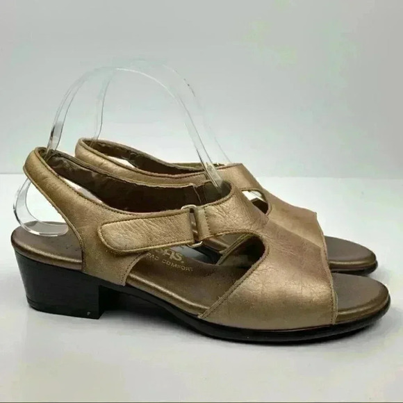 SAS sandals size 8.5 bronze leather stick strap walking comfort orthopedic - Picture 13 of 13